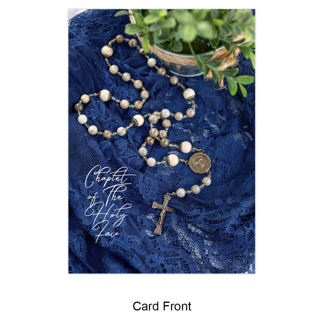 Prayer Card Folded - Chaplet Of The Holy Face - 4