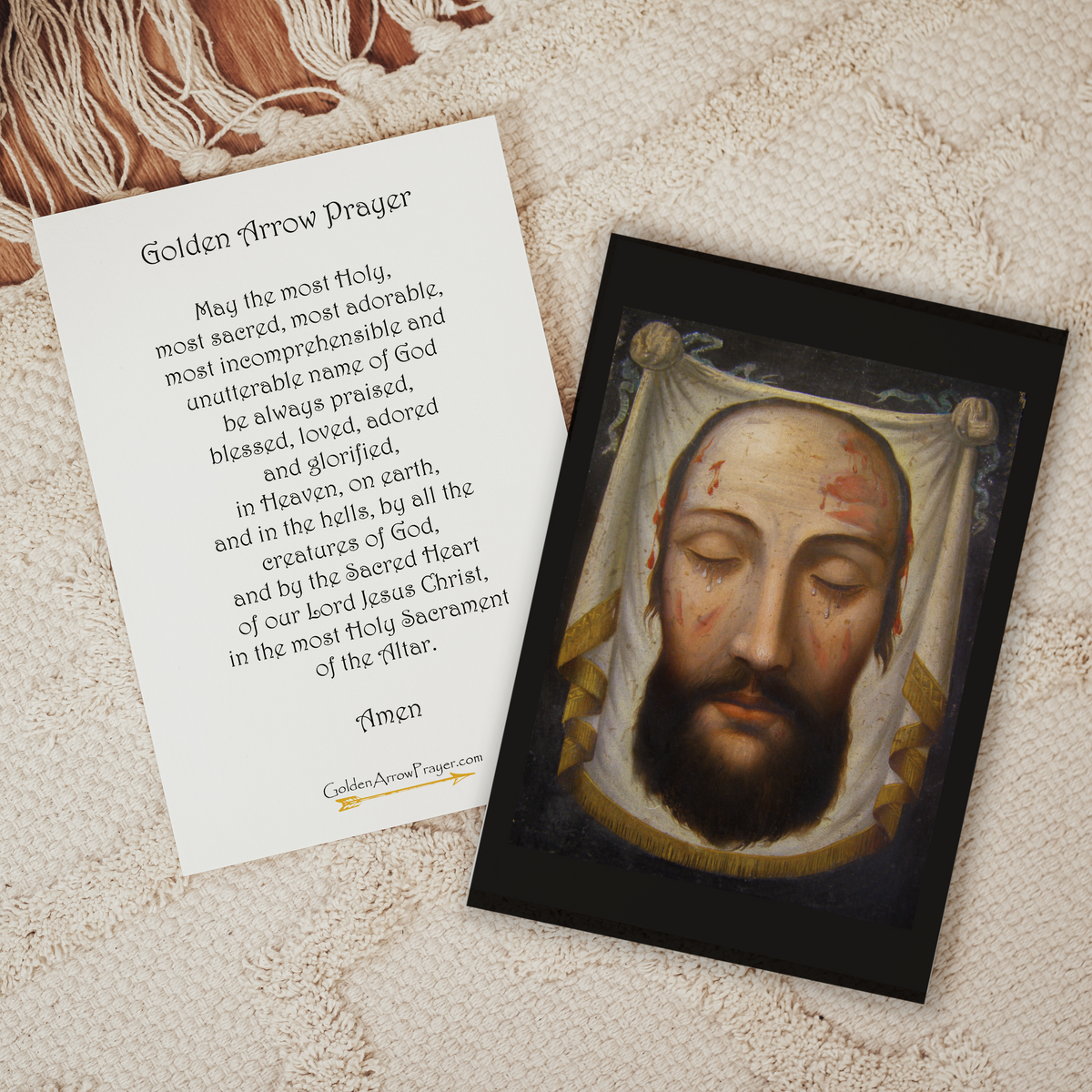 Prayer Card Flat 4x6 - Holy Face