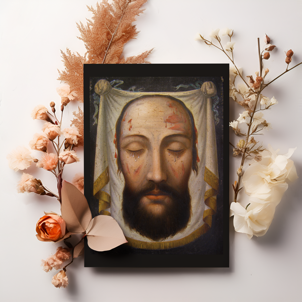 Greeting Card Flat - The Holy Face