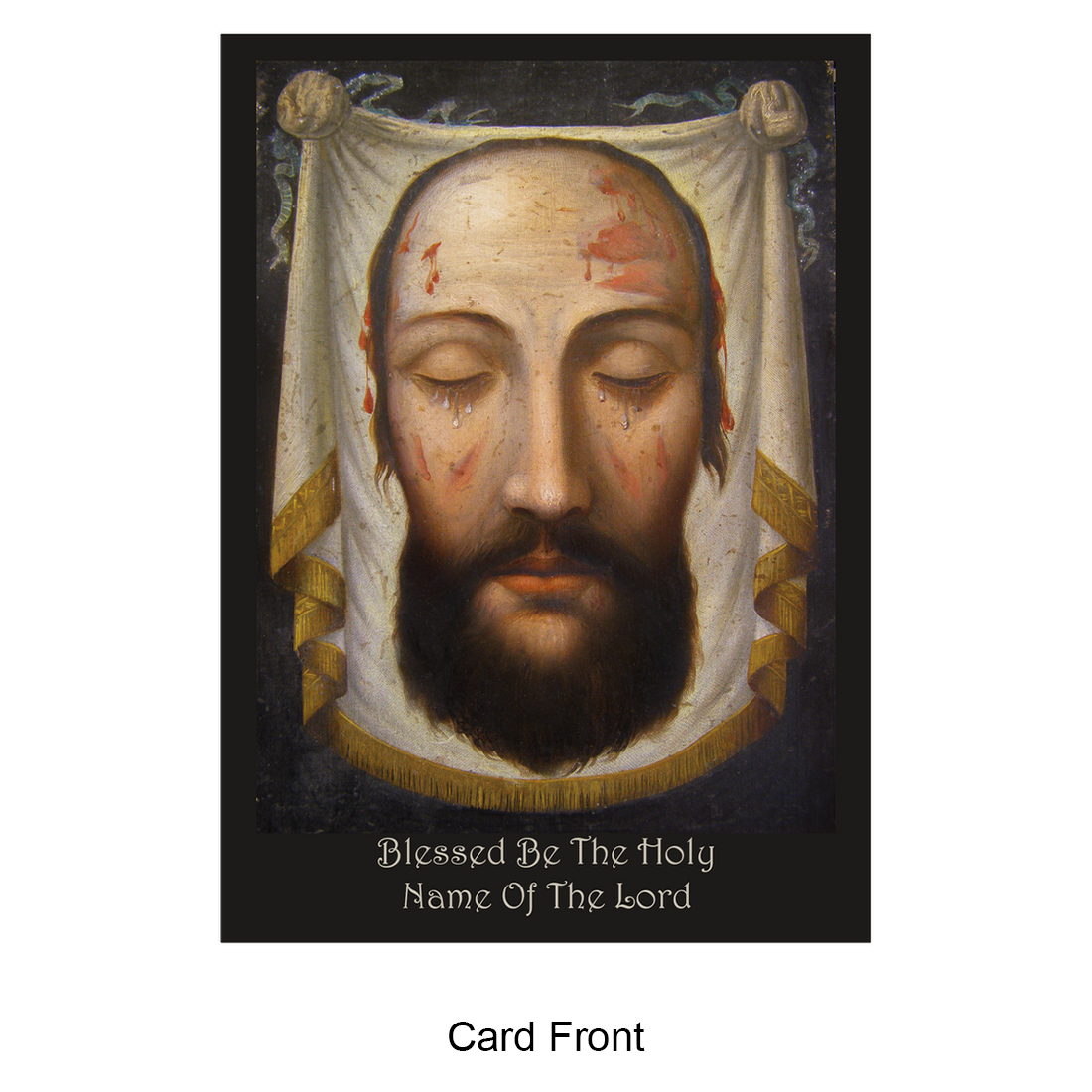 Greeting Card Flat - Blessed Be The Name