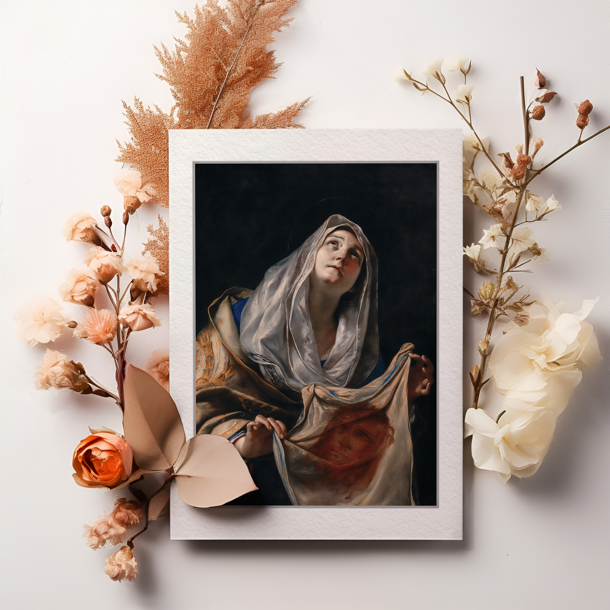 Greeting Card Flat - St. Veronica With The Veil