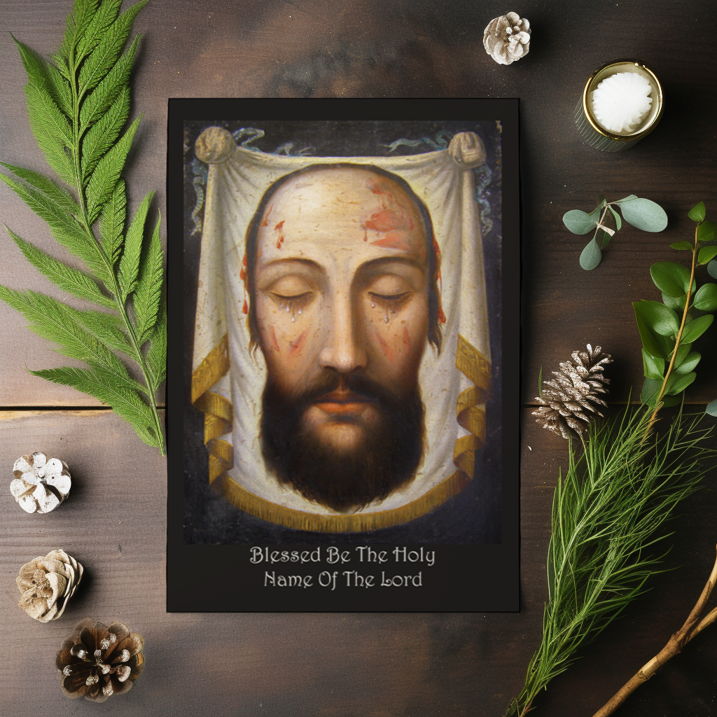 Greeting Card Flat - Blessed Be The Name