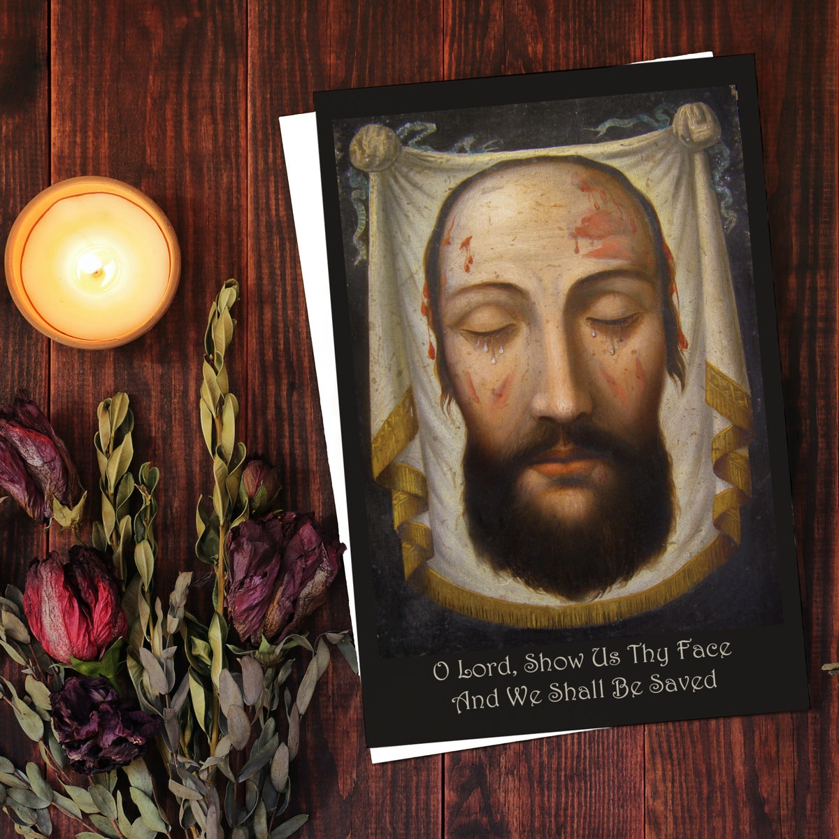 Greeting Card Flat - Show Us Thy Face