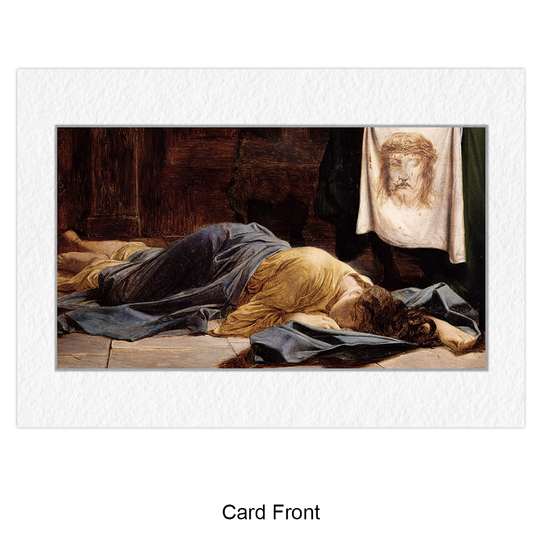 Greeting Card Folded - Saint Veronica&#39;s Veil