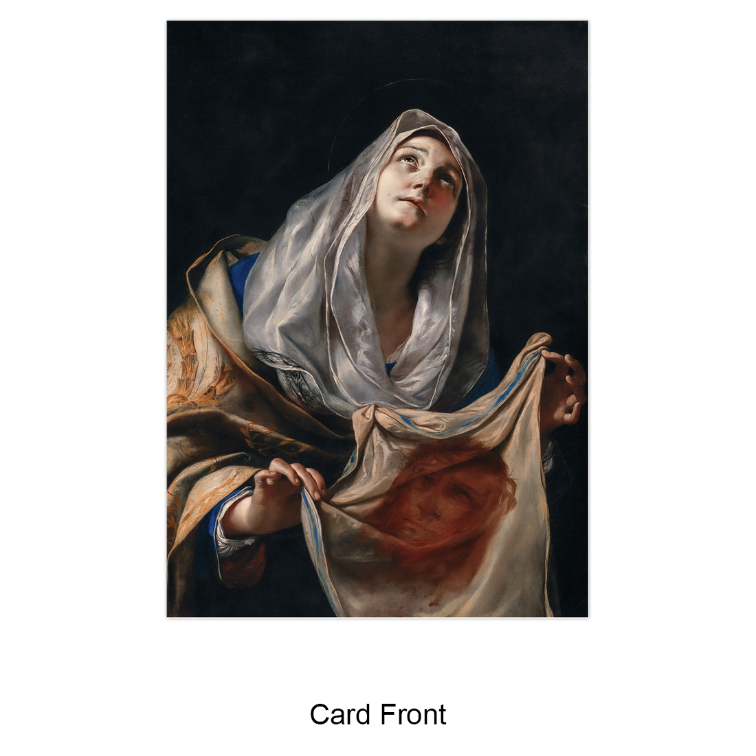 Greeting Card Folded - St. Veronica With The Veil