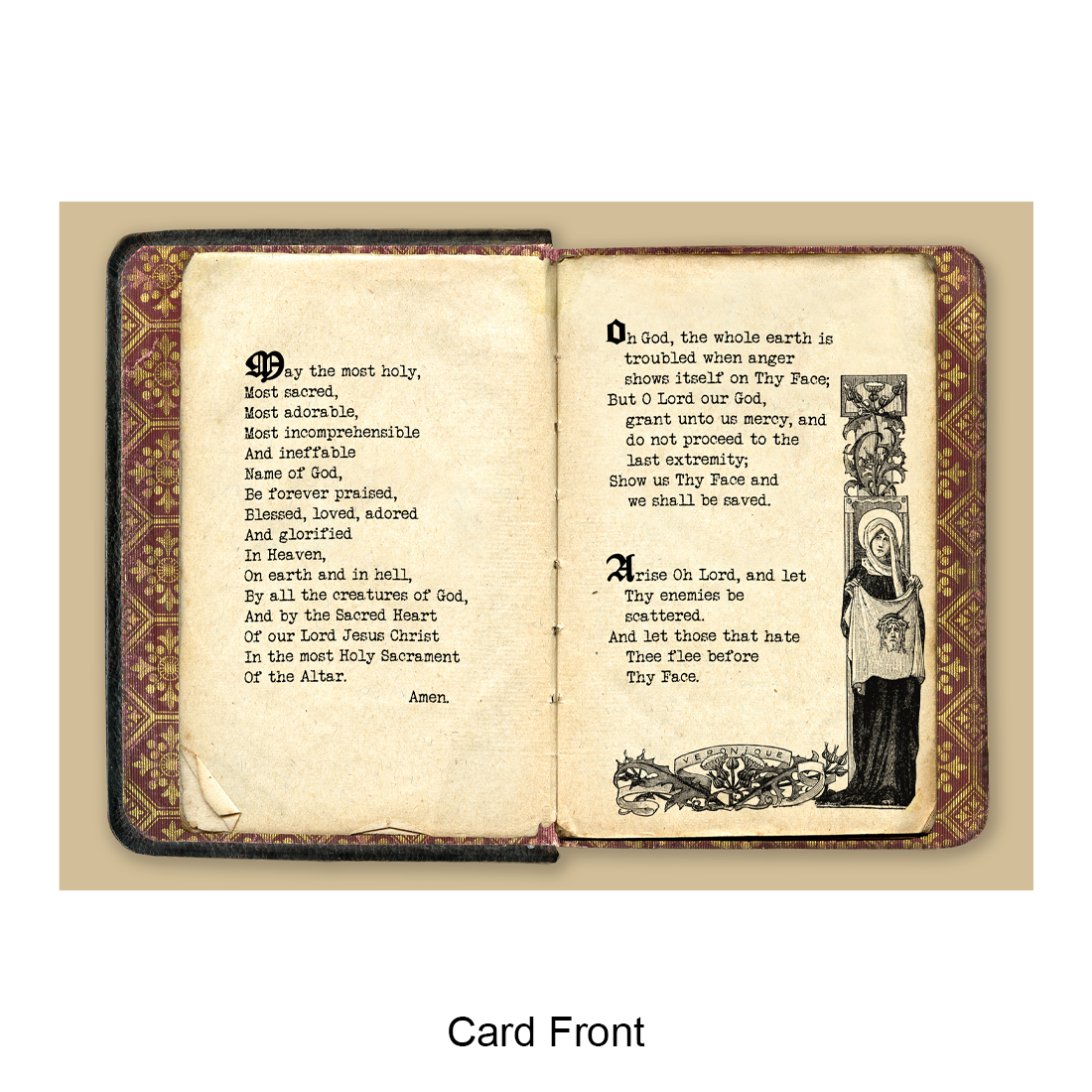 Greeting Card Folded - Missal with Veronica