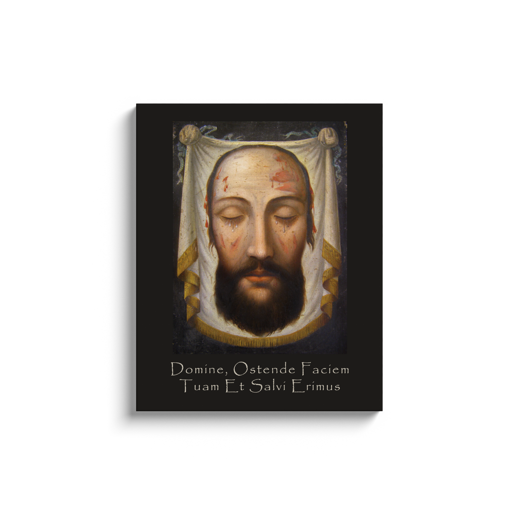 Canvas Wrap - Show Us Thy Face Latin - Brown