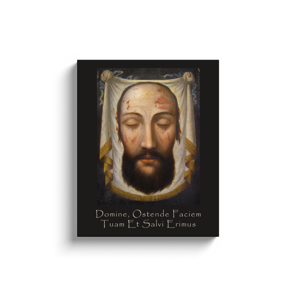 Canvas Wrap - Show Us Thy Face Latin - Brown