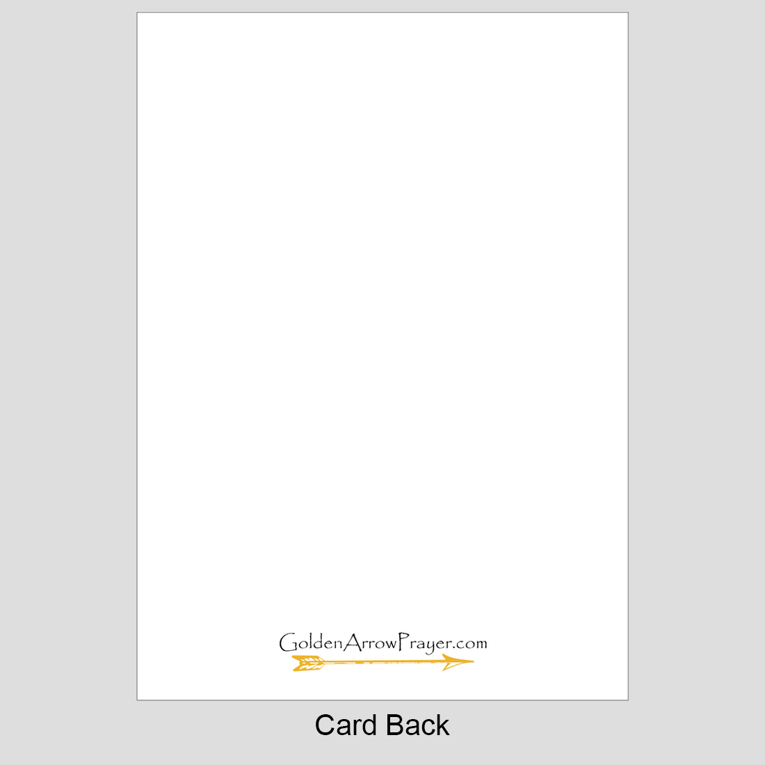 Greeting Card Flat - Golden Arrow Prayer